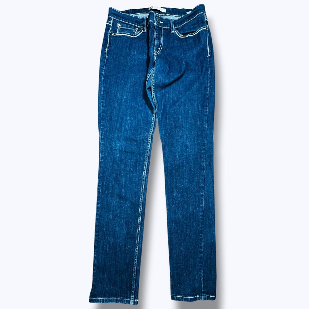 Levi's 524 Junior's 11L Superlow Straight Leg Jeans Dark Wash Y2K Low Rise